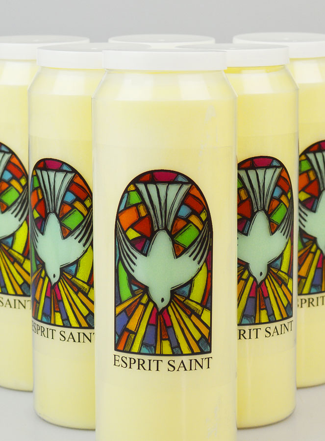 Lot de 6 Bougies de Neuvaine à l'Esprit Saint (pic 3)