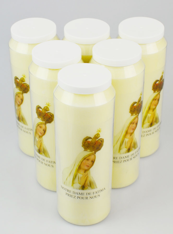 Lot de 6 Bougies de Neuvaine Notre Dame de Fatima (pic 2)