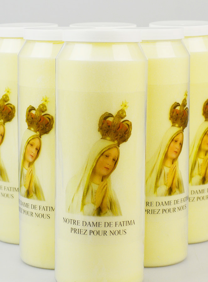 Lot de 6 Bougies de Neuvaine Notre Dame de Fatima (pic 3)