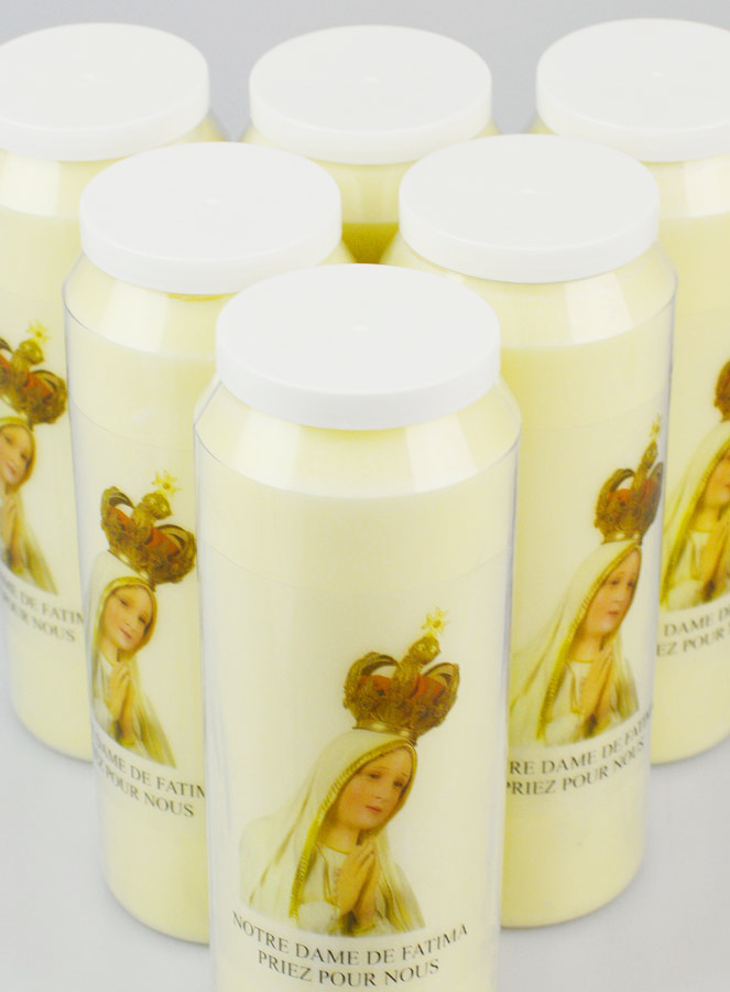 Lot de 6 Bougies de Neuvaine Notre Dame de Fatima (pic 4)