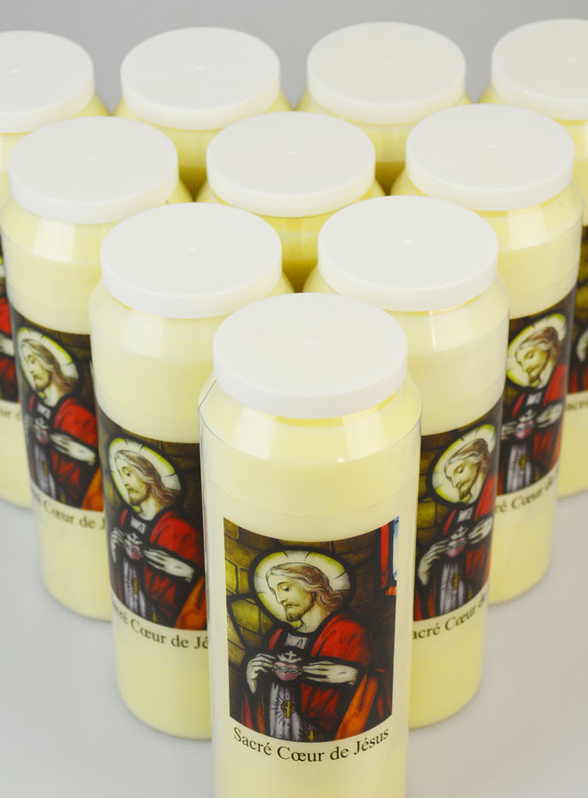 Lot de 10 Bougies de Neuvaine Sacré Coeur de Jésus (pic 4)