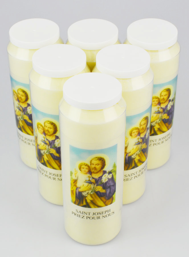 Lot de 6 Bougies de Neuvaine Saint Joseph (pic 2)