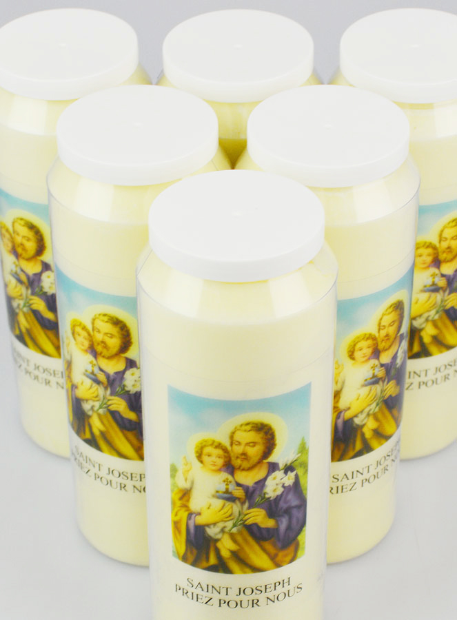 Lot de 6 Bougies de Neuvaine Saint Joseph (pic 4)