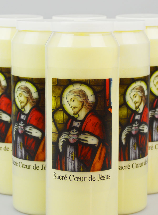 Lot de 6 Bougies de Neuvaine Jésus Sacré-Coeur (pic 3)