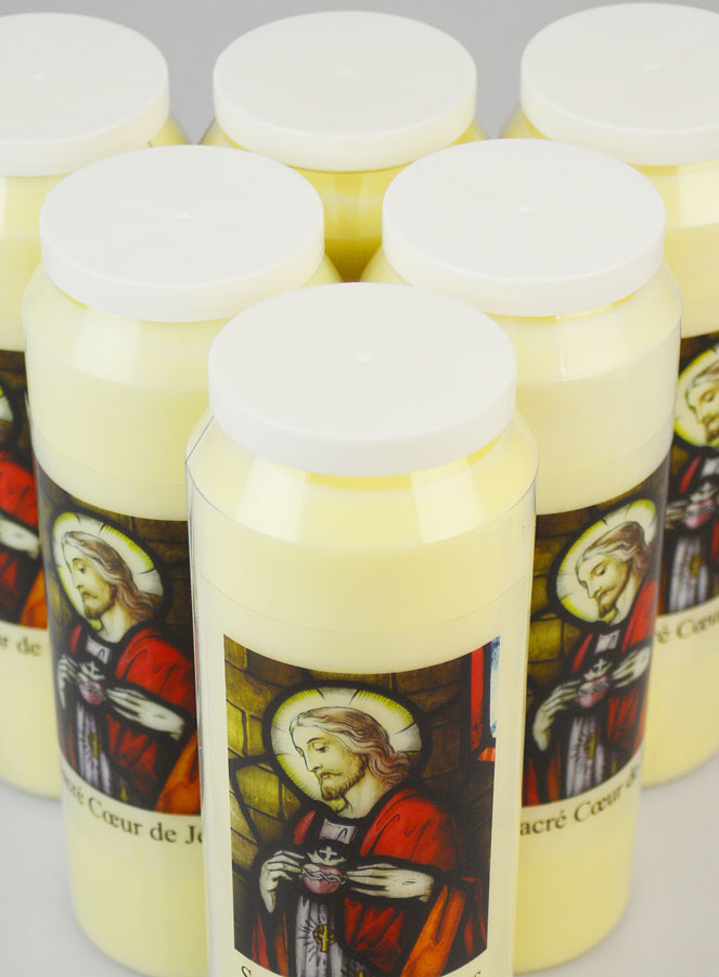Lot de 6 Bougies de Neuvaine Jésus Sacré-Coeur (pic 4)