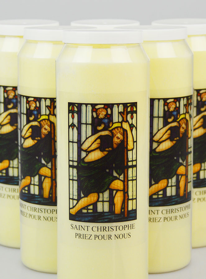 Lot de 6 Bougies de Neuvaine à Saint Christophe (pic 3)