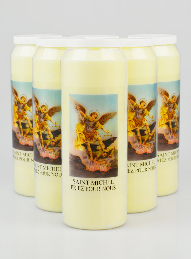 Lot de 6 Bougies de Neuvaine Saint Michel (pic 1)