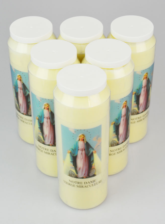 Lot de 6 Bougies de Neuvaine Vierge Miraculeuse (pic 2)