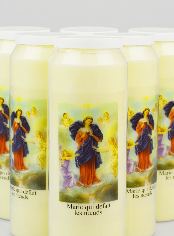 Lot de 6 Bougies de Neuvaine Marie qui Défait les Noeuds (pic 3)