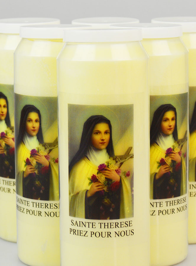 Lot de 6 Bougies de Neuvaine Sainte Thérèse (pic 3)