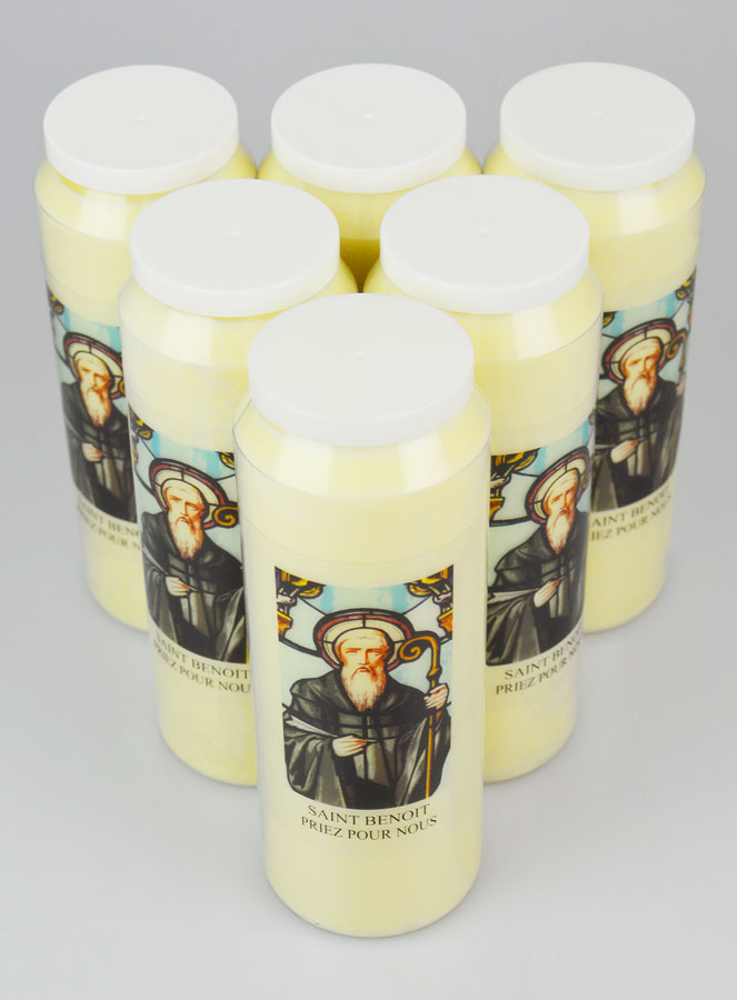Lot de 6 Bougies de Neuvaine Saint Benoît (pic 2)