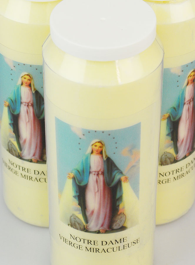 Lot de 3 Bougies de Neuvaine Vierge Miraculeuse (pic 4)