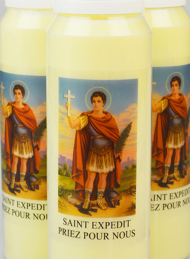 Lot de 3 Bougies de Neuvaine Saint Expédit (pic 3)