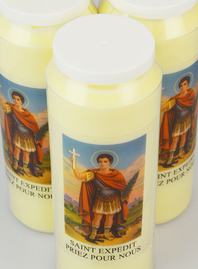 Lot de 3 Bougies de Neuvaine Saint Expédit (pic 4)