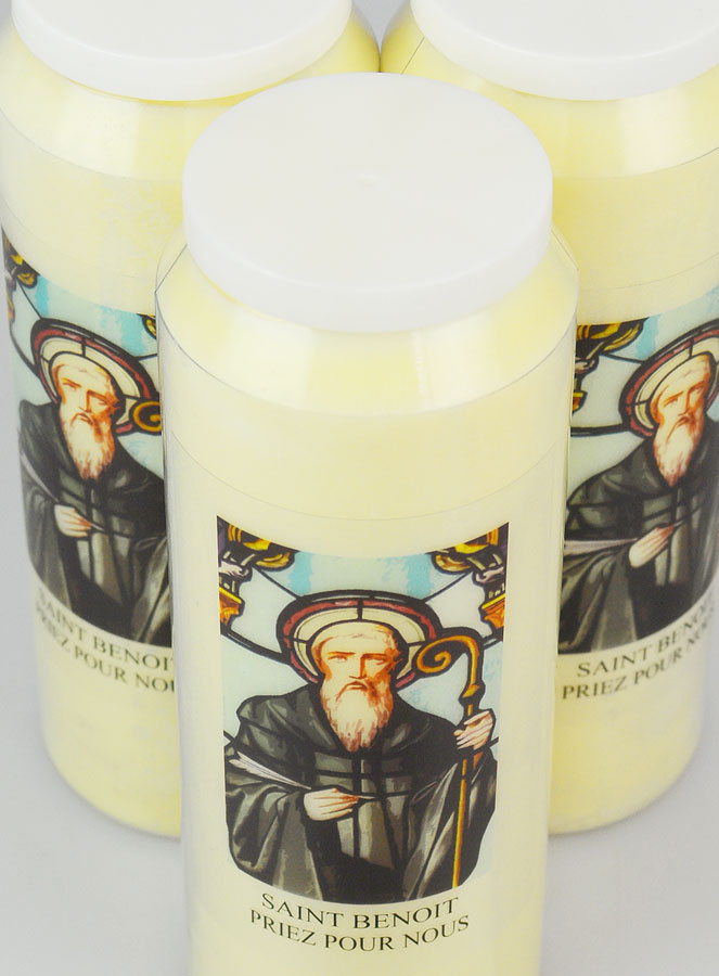 Lot de 3 Bougies de Neuvaine Saint Benoît (pic 4)