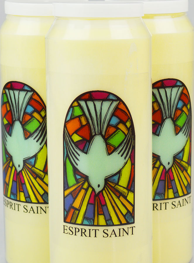 Lot de 3 Bougies de Neuvaine à l'Esprit Saint (pic 3)