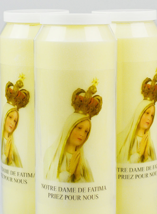 Lot de 3 Bougies de Neuvaine Notre Dame de Fatima (pic 3)