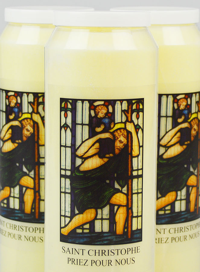 Lot de 3 Bougies de Neuvaine à Saint Christophe (pic 3)