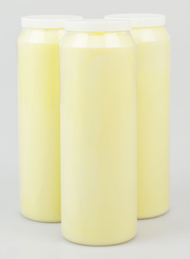 Lot de 3 Bougies de Neuvaine Blanche (pic 1)