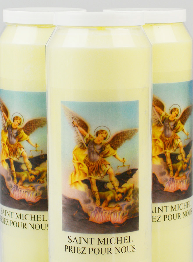 Lot de 3 Bougies de Neuvaine Archange Saint Michel (pic 3)