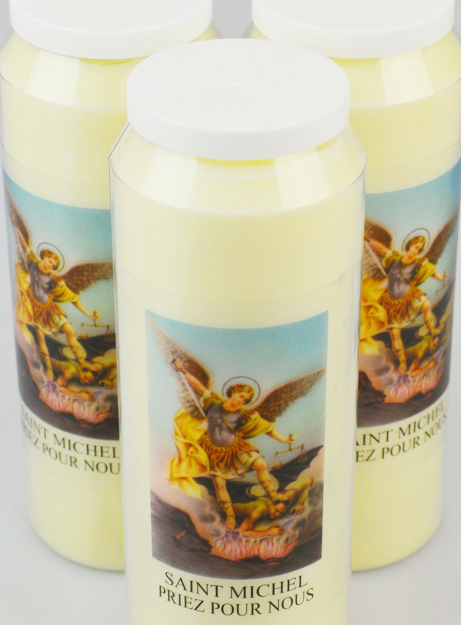 Lot de 3 Bougies de Neuvaine Archange Saint Michel (pic 4)