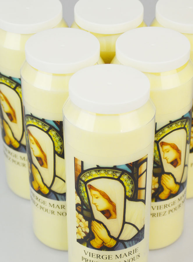 Lot de 6 Bougies de Neuvaine à la Vierge Marie (pic 4)