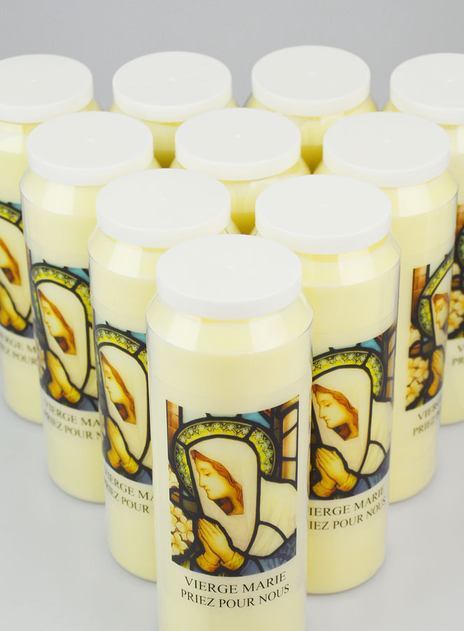 Lot de 10 Bougies de Neuvaine à la Vierge Marie (pic 3)