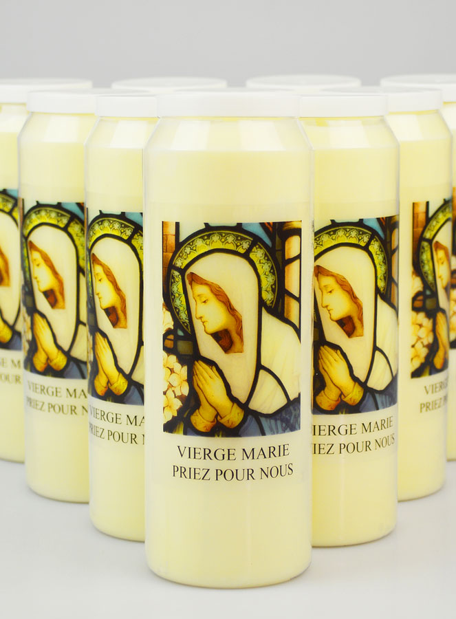 Lot de 10 Bougies de Neuvaine à la Vierge Marie (pic 4)