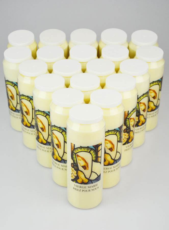 Lot de 20 Bougies de Neuvaine à la Vierge Marie (pic 2)