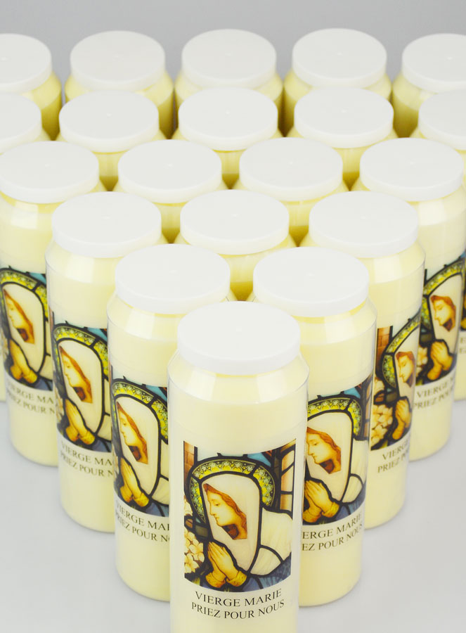 Lot de 20 Bougies de Neuvaine à la Vierge Marie (pic 4)