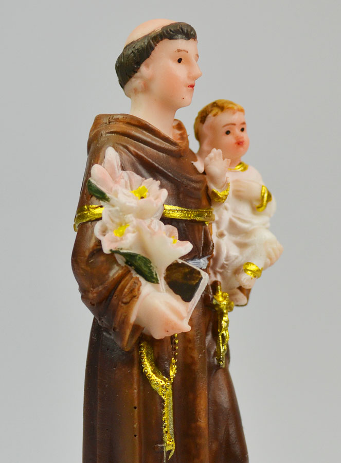 Statue Saint Antoine 13cm (pic 4)