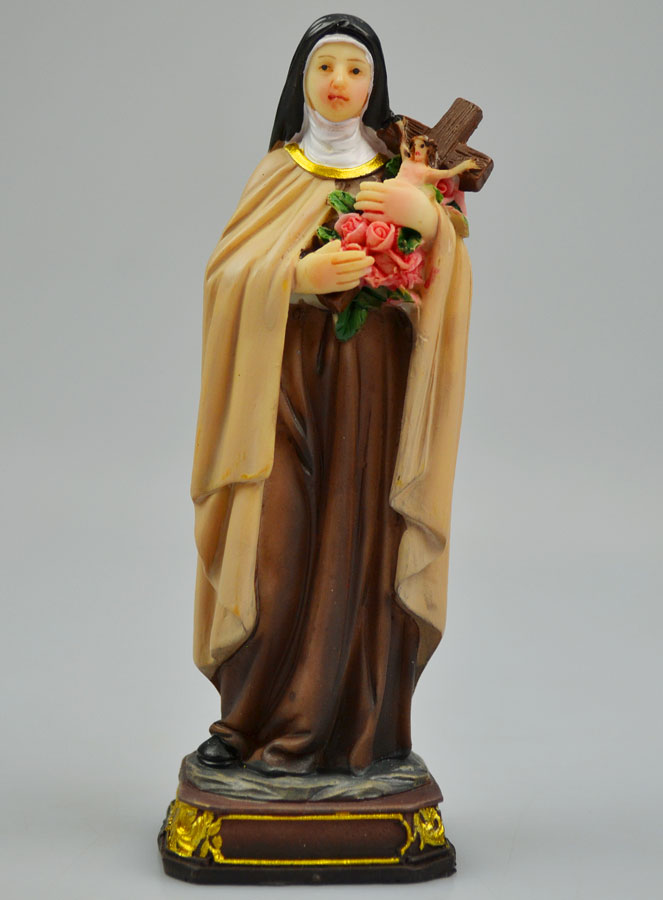 Statue Religieuse Sainte Thérèse Incassable 13cm (pic 2)