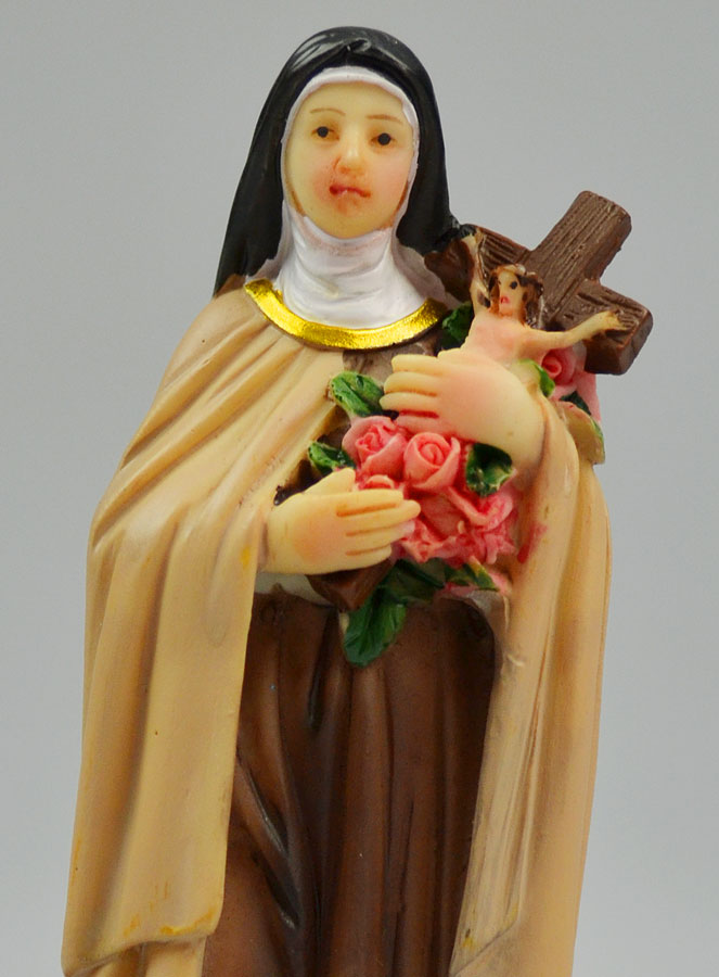Statue Religieuse Sainte Thérèse Incassable 13cm (pic 3)