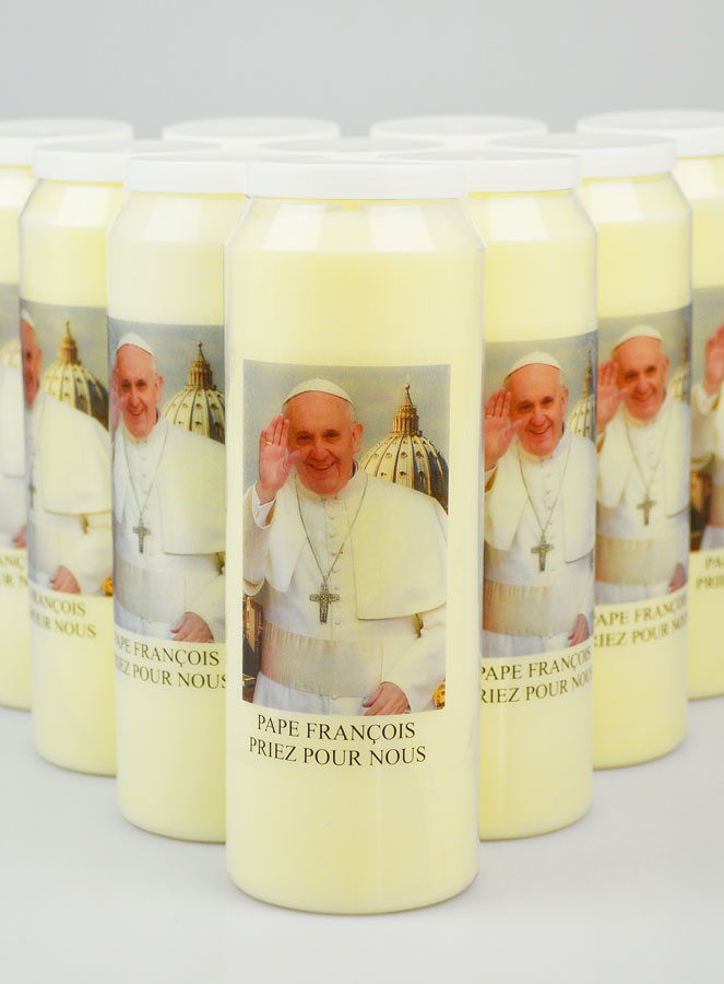 Lot de10 Bougies de Neuvaine au Pape François (pic 3)