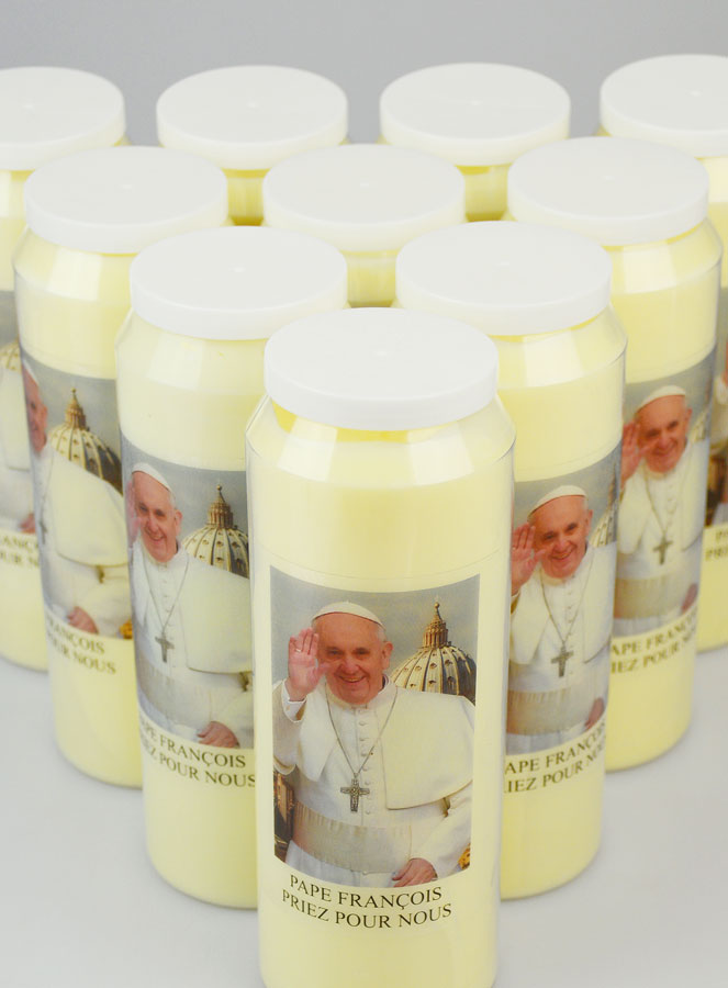 Lot de10 Bougies de Neuvaine au Pape François (pic 4)
