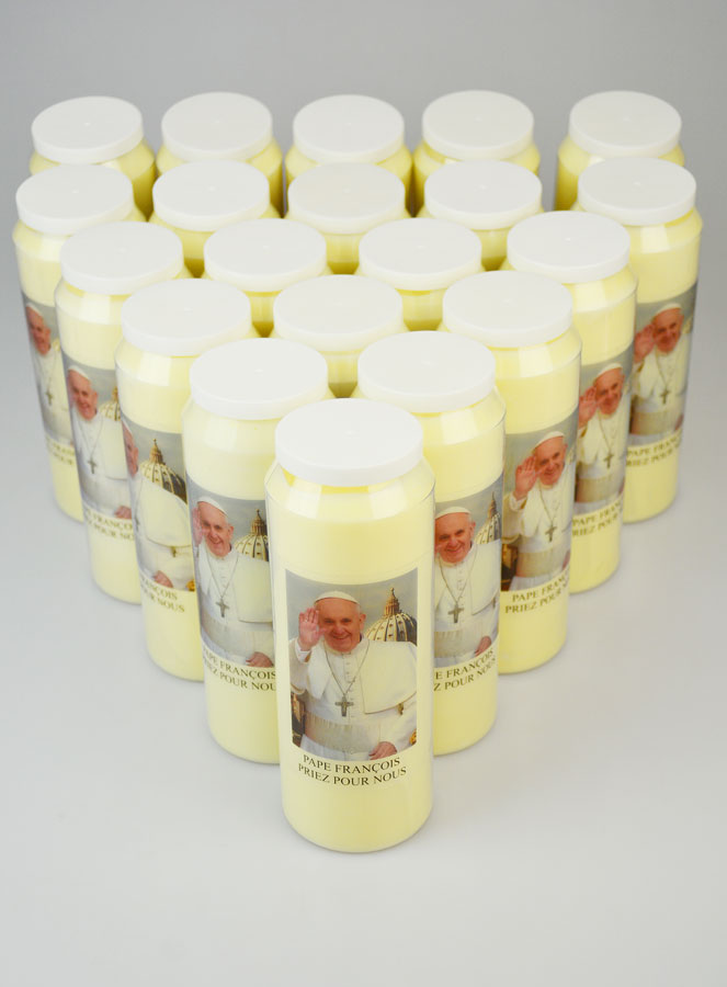 Lot de 20 Bougies de Neuvaine au Pape François (pic 2)