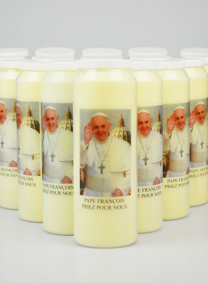 Lot de 20 Bougies de Neuvaine au Pape François (pic 3)