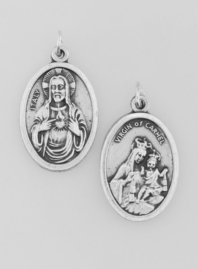 Médaille Religieuse Sacré Coeur de Jésus Argentée (pic 1)