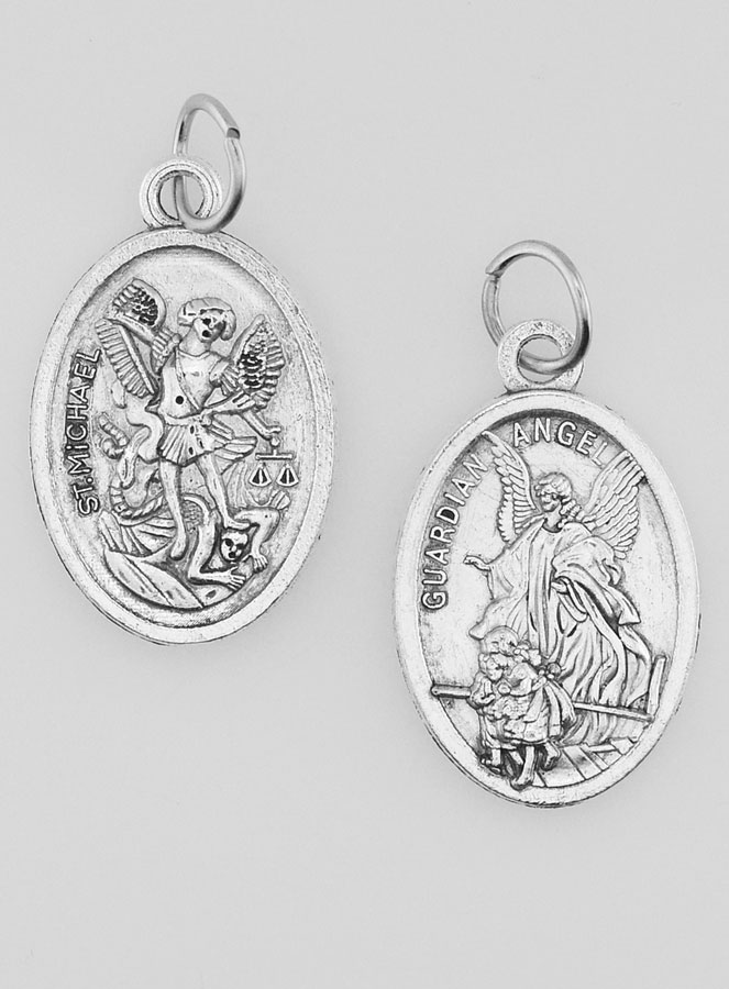 Médaille Religieuse Ange Gardien Argentée (pic 1)