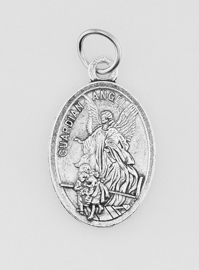 Médaille Religieuse Ange Gardien Argentée (pic 4)
