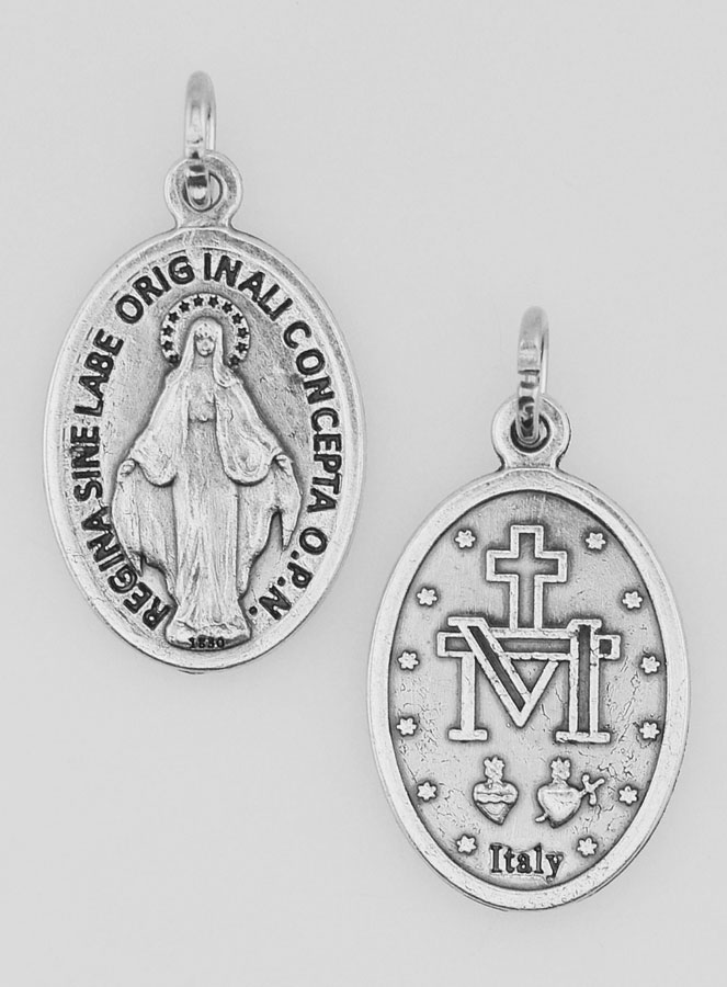 Médaille Religieuse Vierge Miraculeuse Argentée (pic 1)