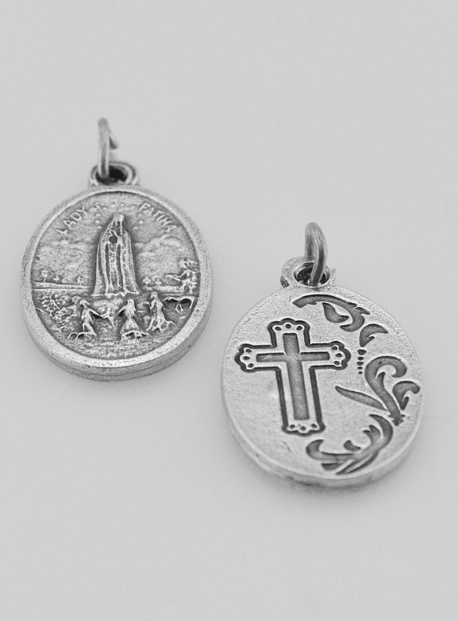 Médaille Religieuse Notre Dame de Fatima Argentée (pic 4)