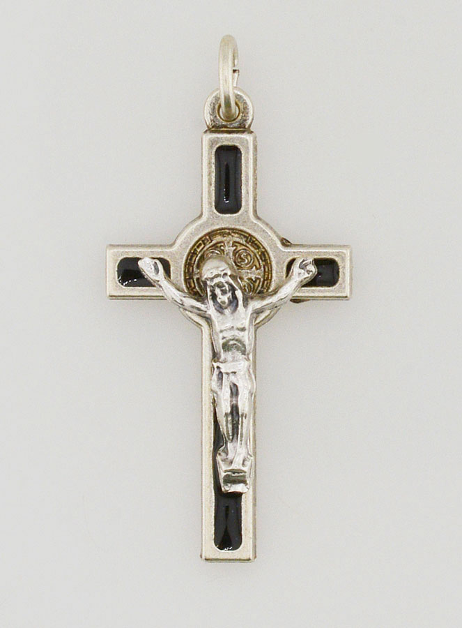 Pendentif Croix de Saint Benoit Noir (pic 1)