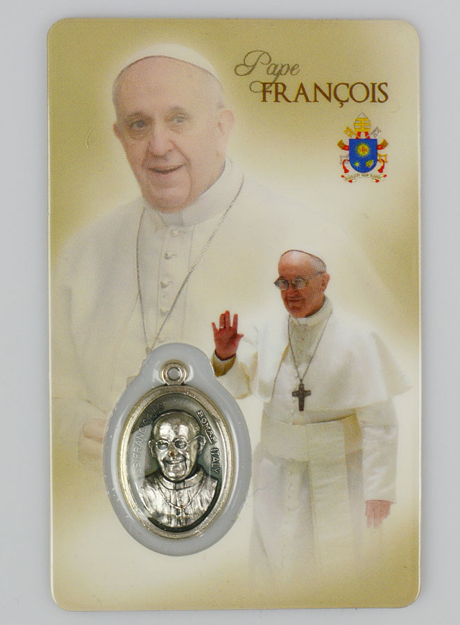 Carte de Prière Médaille du Pape François (pic 1)