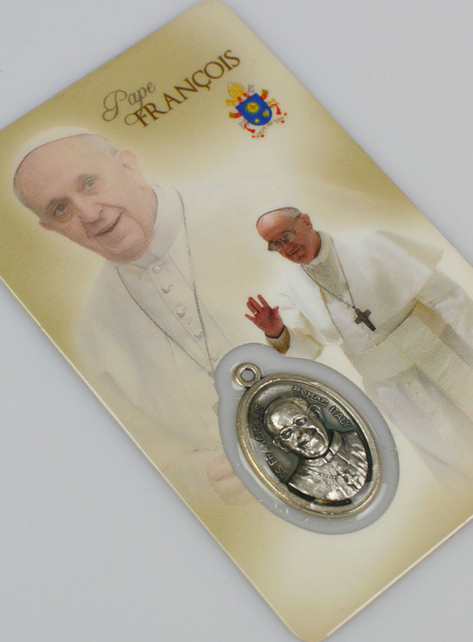 Carte de Prière Médaille du Pape François (pic 3)