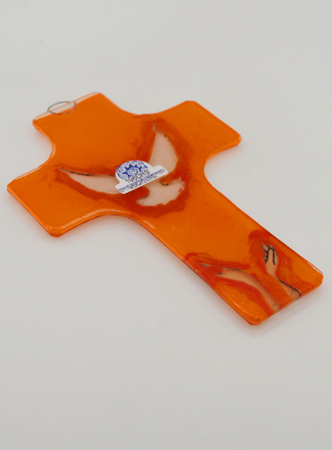 Croix Colombe Esprit Saint en Verre (pic 4)