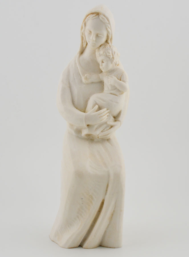 Statue Vierge à l'Enfant Jésus Ton Ivoire (pic 1)