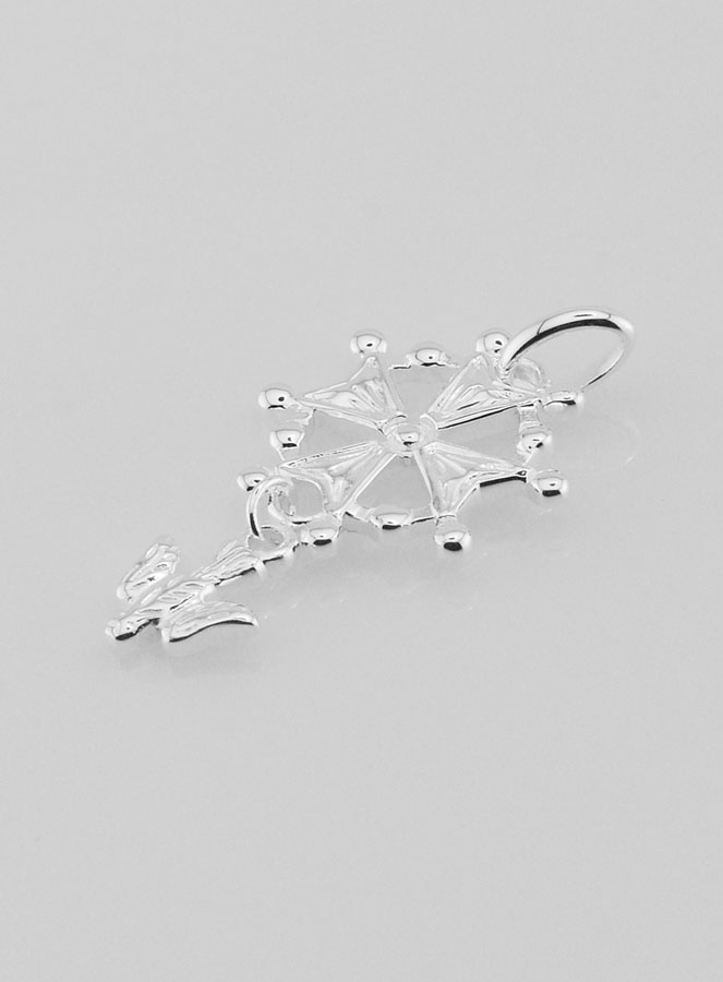 Pendentif Croix Esprit Saint en Argent Massif 25mm (pic 3)