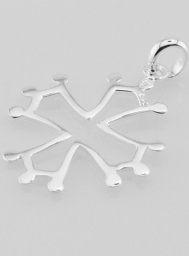 Pendentif Croix Occitane en Argent Massif 21mm (pic 4)