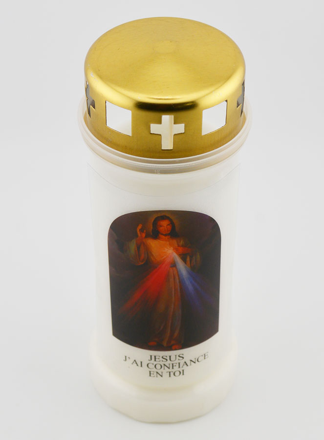 Bougie de Cimetière Christ Miséricordieux (pic 2)